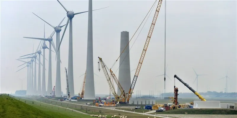 Wind energy installation using industrial fasteners